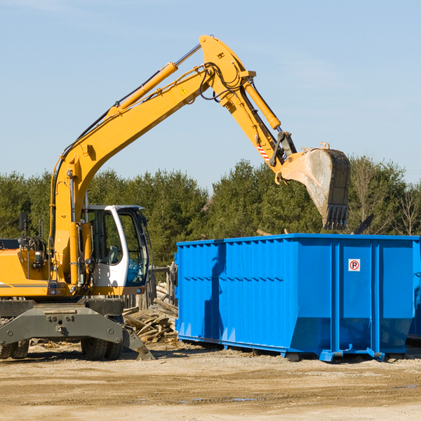 can i choose the location where the residential dumpster will be placed in Del Valle Texas